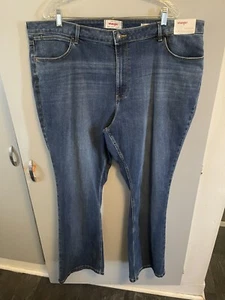 Wrangler Bold Boot Women’s NWT Plus Size High Rise Jeans Medium Wash 44 X 31 - Picture 1 of 7