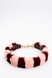 UVP 640€ DOLCE & GABBANA Rex Kaninchenfell & Dauphine Leder Schulterriemen Verschluss - Bild 1 von 8