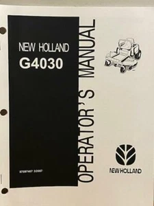 Manual del operador de cortadora de césped New Holland G4030 - Imagen 1 de 1