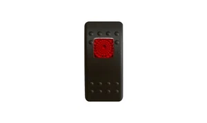 ROCKER SWITCH PLATE/ SWITCH COVER WITH SINGLE RED ACTUATOR - Bild 1 von 2