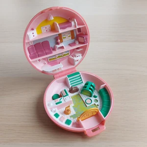 Vintage 1989 Polly Pocket Button's Animal Hospital Playset Bluebird NOT COMPLETE - Picture 1 of 18