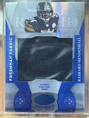 2008 Leaf Certified Materials Mirror Blue /50 Rashard Mendenhall #212 Rookie 1/1 - Image 1 of 2