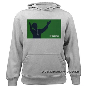 I Praise Christian Religious God Bible Church Jesus Christ Hoodie - Picture 1 of 13
