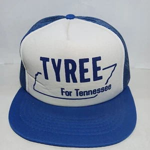 Vintage Tyree For Tennessee Blue Knoxville Mayor Governor Texas Tops Truck Hat - Picture 1 of 9