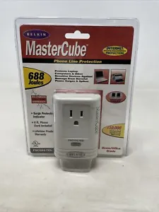 Belkin MasterCube Surge & Phone Protector F5C594-TEL 688 Joules Portable Compact - Picture 1 of 2