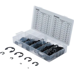 BGS E-SICHERUNGSRING SORTIMENT SICHERUNGSSCHEIBE SEEGERSRING 1,5-22mm 300-tlg. - Bild 1 von 3