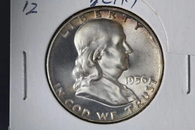 1956 Type 2 Proof Franklin Half Dollar GEM DCAM 416K - Image 1 of 4