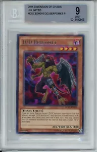 2015 Yu-Gi-Oh Dimensione del Caos Unlimited #DOCS-EN010 - D/D BERFOMET Rara BGS 9 - Foto 1 di 2