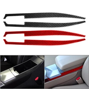 Carbon Fiber Center Console Armrest Box Side Panel Trim For Cadillac CTS 2008-13 - Bild 1 von 20