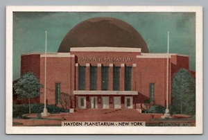 Postcard New York Hayden Planetarium c1936 on Museum of Natural History Grounds - Picture 1 of 2