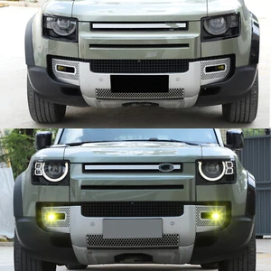 Yellow Front Fog Lights Tint Film Pre-Cut Fits Land Rover Defender L663 2020-23 - Afbeelding 1 van 7