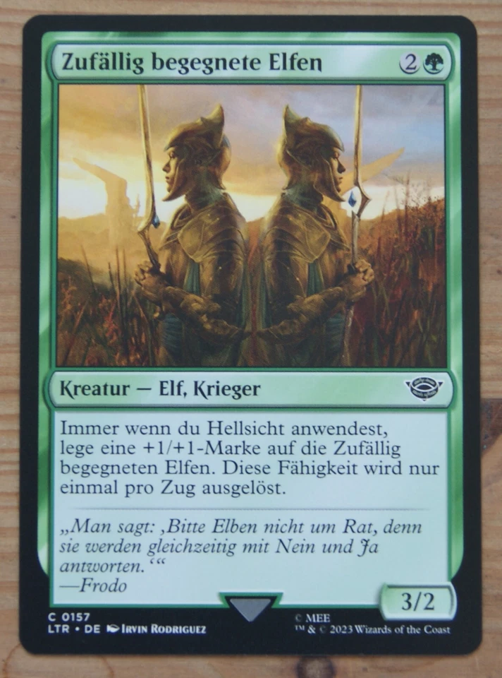 Magic The Gathering  Herr der Ringe  Zufällig begegnete Elfen  157  DE - Bild 1 von 1