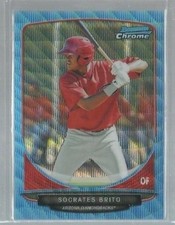  2013 Bowman Chrome Prospects Blue Wave Refractors #BCP62 Brito (ref44121)