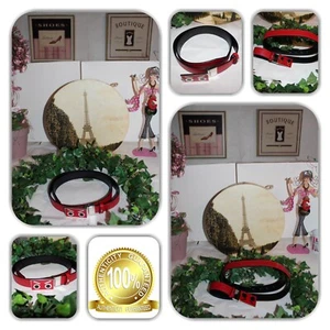 ๐ IMPRESSIVE-FENDI RED LEATHER BUG REVERSIBLE BELT! - Picture 1 of 12