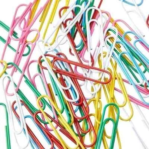 Clips de papelería de colores surtidos - 30 piezas - Imagen 1 de 4