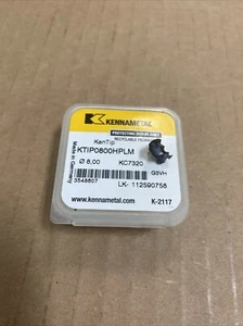 (1 Stück) Kennametal KTP 0800HPLM Klasse: KC7320 austauschbare Bohrspitze 8 mm - Bild 1 von 3