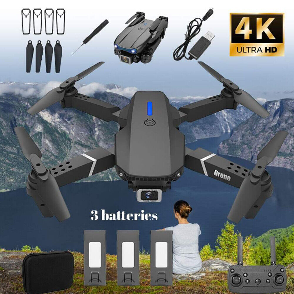 5G 4K Drone X Pro 3xBattery HD Selfie Camera Foldable WIFI FPV GPS RC Quadcopter