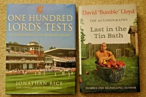 LAST IN THE TIN BATH - DAVID "BUMBLE" LLOYD 2015 & 100 LORD'S TESTS - RICE 2001, - Picture 1 of 4