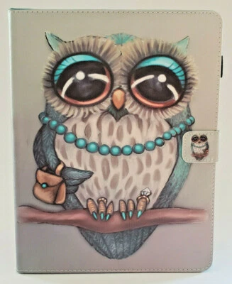 iPad Owl Theme Slim Fit Folio Case for  2/3/4th Gen 9.7" Cover Stand - Image 1 of 4