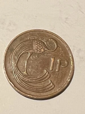 1980 Ireland Eire 1 P Bronze Coin - Image 1 of 2