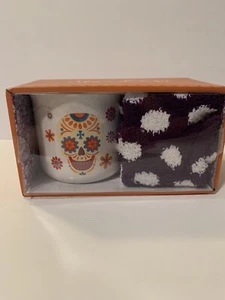 Juego de taza y calcetín Sugar Skull. Nuevo en caja - Imagen 1 de 4