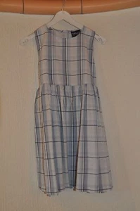 Sommerkleid - Kleid Sommer hell blau kariert 110 – wie neu - Bild 1 von 6