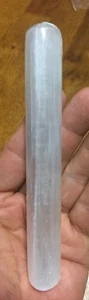 Natural Selenite Message Wand Polished 6inch #SE01 - Picture 1 of 5