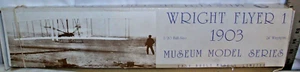 WRIGHT FLYER 1 1903 RUBBER BAND BALSA AIRPLANE MODEL KIT 1:20 BOXED 24" WING - Picture 1 of 4