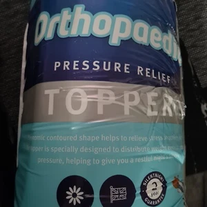 Silentnight Orthopaedic Pressure Relief Foam Mattress Topper Single - Picture 1 of 6