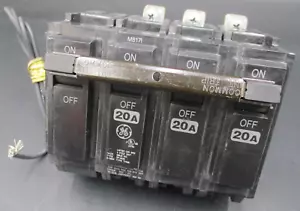 GE THQB32020ST1 3-P 20A 240V SCHRAUBSCHUTZSCHALTER 120V SHUNT "VERSAND AM SELBEN TAG" - Bild 1 von 6