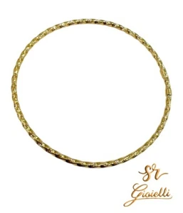 Bracciale Rigido in ORO GIALLO intrecciato Diametro 7cm 18 KT 750% List. 545€ - Foto 1 di 7