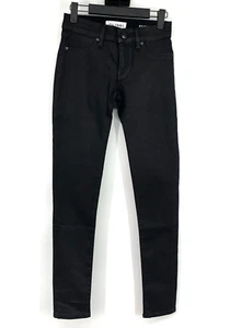 DL1961 Jeans Womens Size 24 Regular Emma Power Legging Black Skinny Denim - Picture 1 of 11