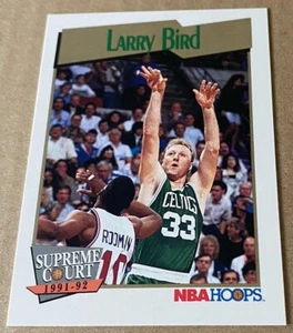 LARRY BIRD HOF 1991-92 NBA HOOPS SUPREME COURT Card #451 NM-MT Condition - Picture 1 of 2