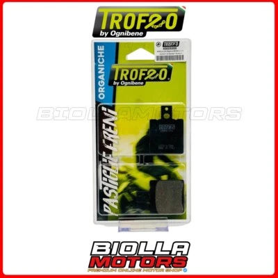 43028200 PASTIGLIE FRENO POSTERIORI TROFEO GILERA SP 125 1992 ORGANICA - Immagine 1 di 4