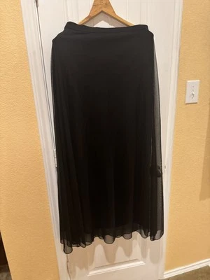 JS COLLECTION 黑色 MAXI 裙 12 码 — 第 1/4 张图片