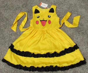 Pikachu Girls Dress Costume by Fuyimei 120 25" long 11" across waist New With tg - Picture 1 of 6