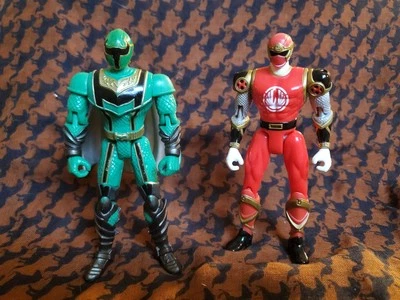 Power Rangers Ninja Storm Ranger Vermelho e Ranger Verde Místico 6" - Imagem 1 de 4