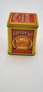 Lipton Tea Planter Ceylon Advertising Tin Bristol Vintage 1990s - Picture 1 of 8