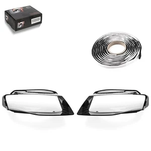 2x Scheinwerferglas links rechts Set für Audi A4 8K B8 Avant Allroad 2007-2011 - Picture 1 of 12