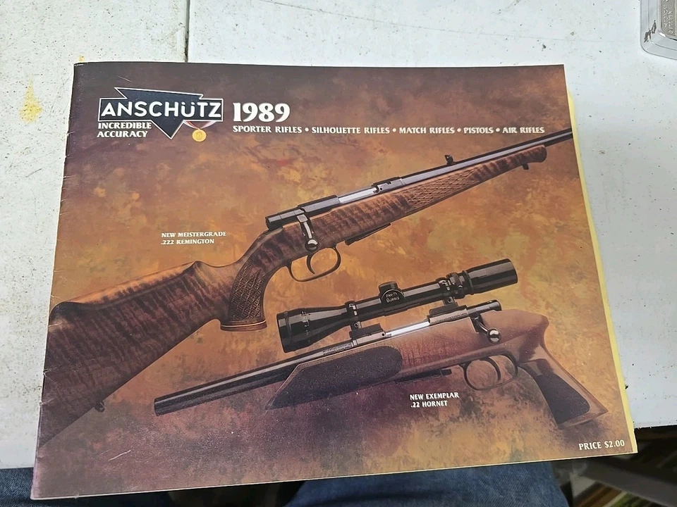 ANSCHUTZ RIFLE 1989 gun catalog - Image 1 of 3