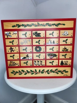 Vintage LL Bean Advent Calendar Christmas Countdown Wall Hanging Holiday Decor - Image 1 of 4