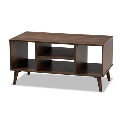 Baxton Studio Linas Brown Finished Coffee Table - Image 1 of 4