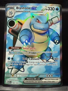 Blastoise ex 184/165 Sv: Scarlet & Violet 151 Holo - Foto 1 di 2