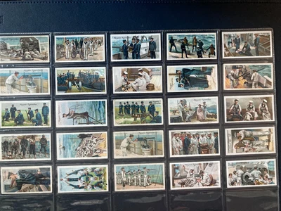 cigarette cards life on board A man of war 1905 full set - Image 1 of 4