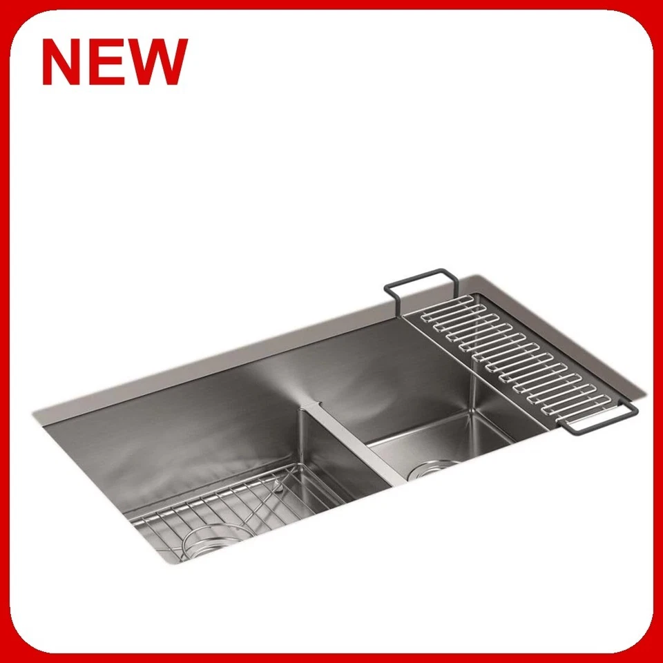 Fregadero de cocina KOHLER Strive Undermount doble cuenco Foto 1 de 1