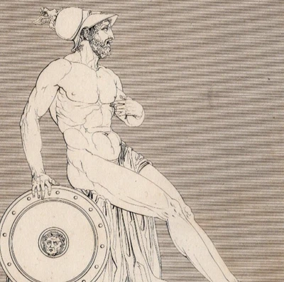 EPAMINONDAS - 1811 古典战士雕像古董铜雕刻 — 第 1/2 张图片