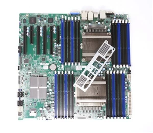 Supermicro Dual Intel Sockel LGA2011 Systemboard mit I/O Platte X9DRI-LN4F - Bild 1 von 2