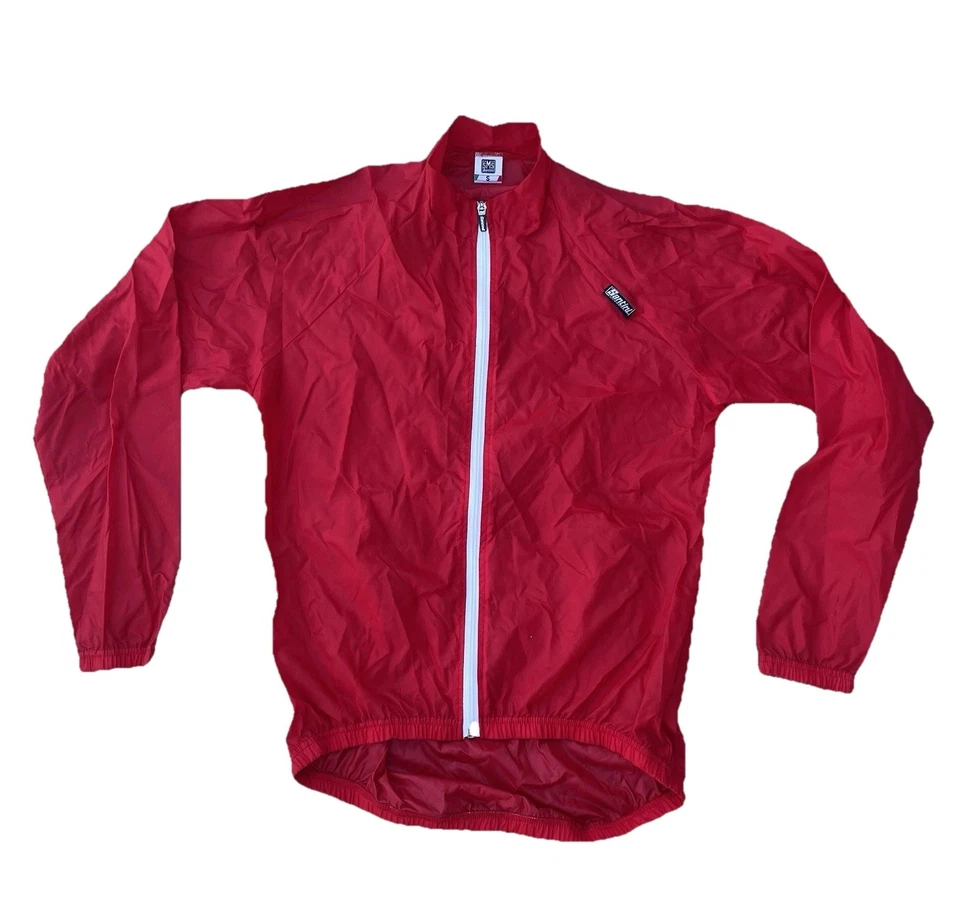 Santini SMS Red Cycling Lightweight Jacket Size S - Image 1 of 4