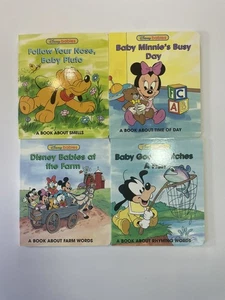 Vtg Disney Babies A Book About  Board Books Mickey Minnie Pluto Goofy Lot of 4 - Bild 1 von 10