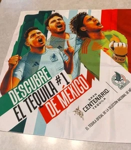 Gran Centenario Guillermo Ochoa Limited Edition Handkerchief Flag Mexico Promo - Picture 1 of 11